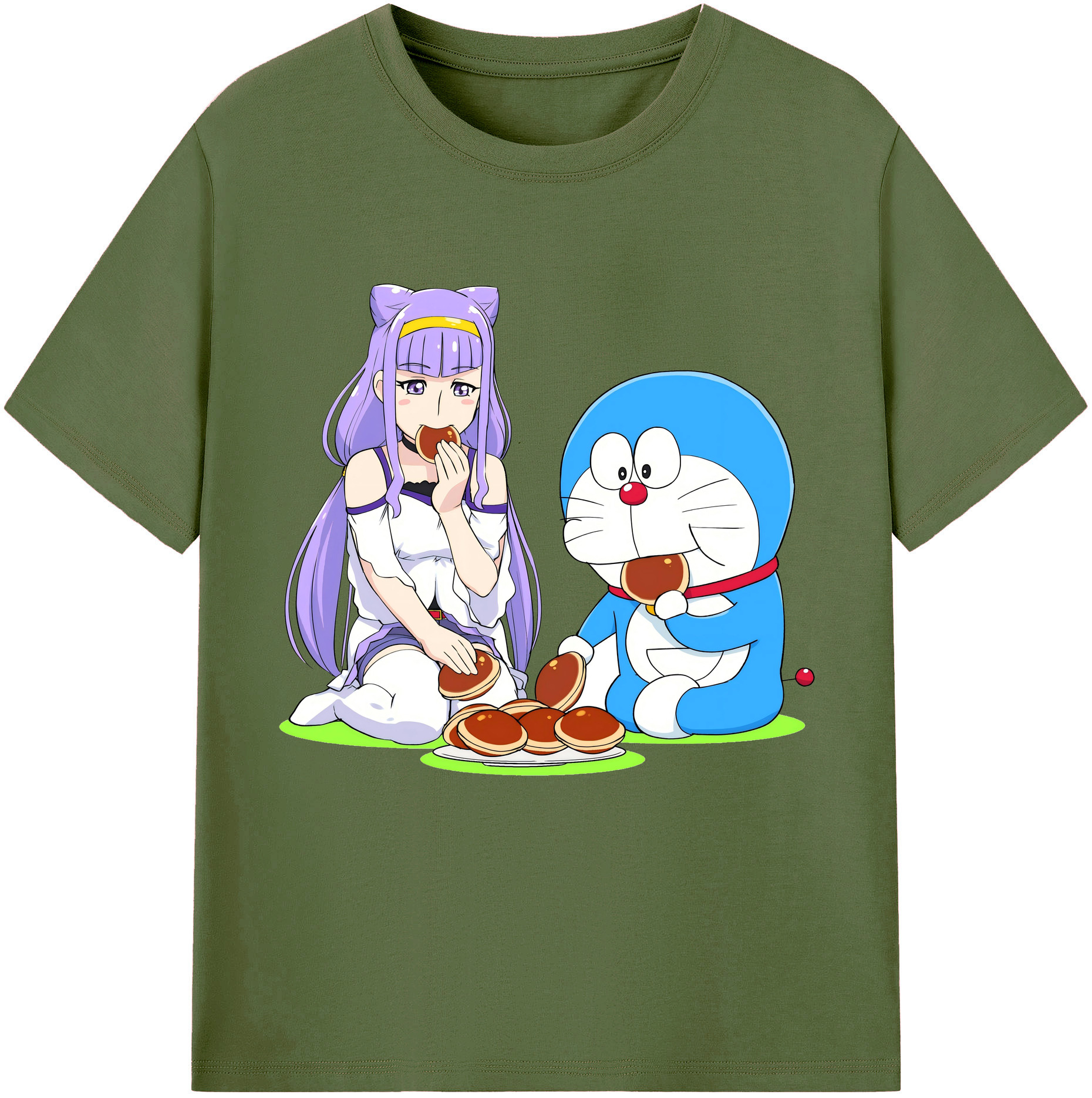（画像用） ドラえもん Doraemon 綿100％半袖Tシャツ（フロントプリント）